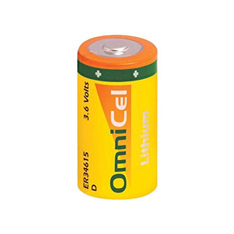 OmniCel D Size 3.6V Lithium Battery w/Standard Contacts - Pack of 4 Free Shipping