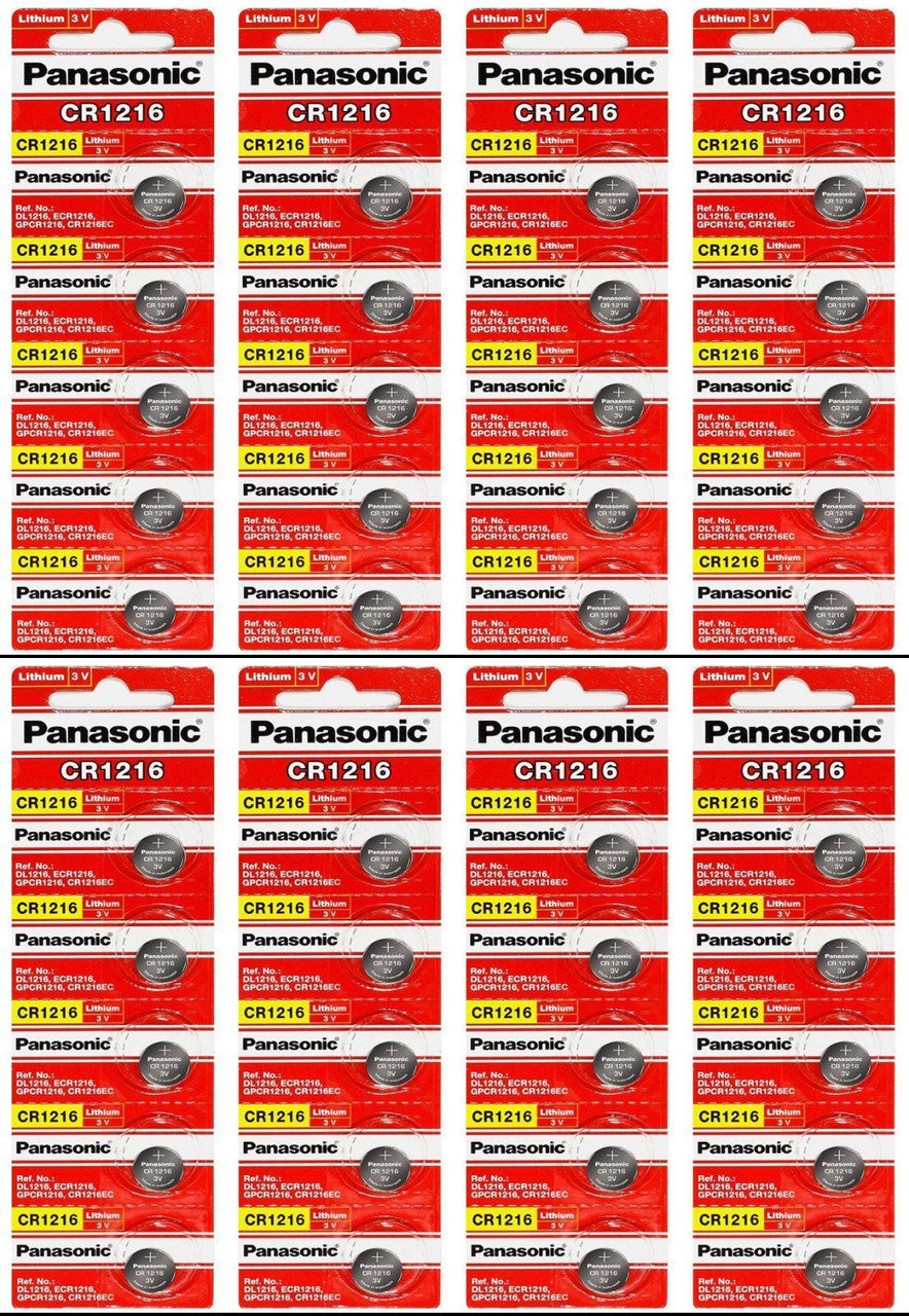 Panasonic CR1216 3V Lithium Coin Battery - 40 Pack + FREE SHIPPING!