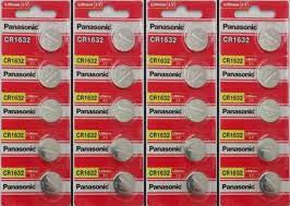 Panasonic CR1632 3V Lithium Coin Battery - 20 Pack + FREE SHIPPING!