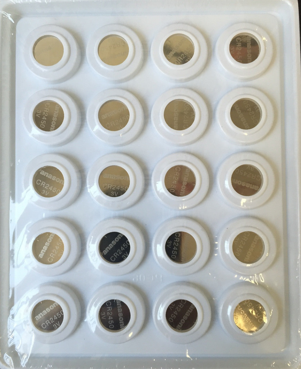 Panasonic CR2450 3V Lithium Coin Battery Pack of 100 - FREE SHIPPING