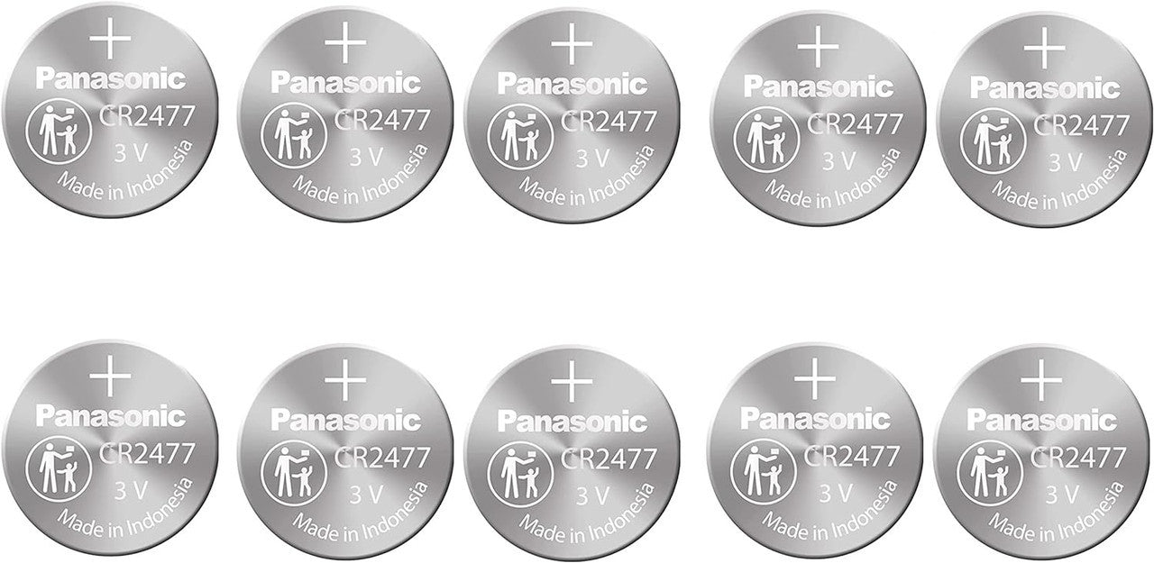 Panasonic CR2477 Coin Battery - 10 Pack + FREE SHIPPING!