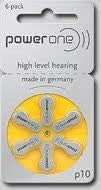PowerOne P10 H120 PACK Hearing Aid Batteries 20 Wheels 6 Per Wheel FREE SHIPPING