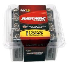 Rayovac Alkaline 9V Size 240 Pack FREE SHIPPING