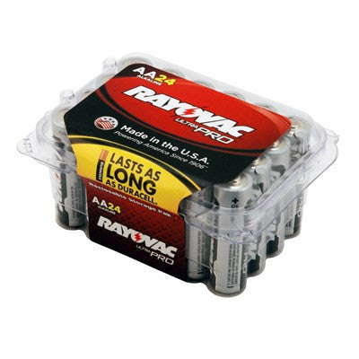 Rayovac Alkaline UltraPro AA Reclosable 24-Pack + Free Shipping