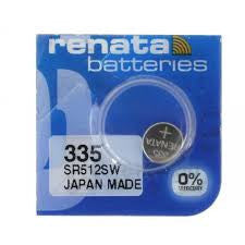 Renata 335 - SR512 Silver Oxide Button Battery 1.55V - 40 Pack + FREE SHIPPING!