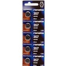 Renata 357/303 - SR44 Silver Oxide Button Battery 1.55V - 100 Pack FREE SHIPPING