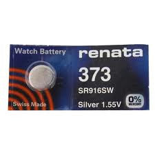 Renata 373 - SR916 Silver Oxide Button Battery 1.55V - 10 Pack FREE SHIPPING