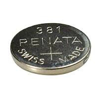 Renata 381 - SR1120 Silver Oxide Button Battery 1.55V - 5 Pack FREE SHIPPING