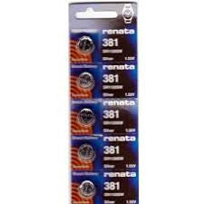 Renata 381 - SR1120 Silver Oxide Button Battery 1.55V - 50 Pack FREE SHIPPING