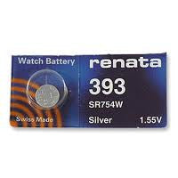 Renata 393/309 - SR754 Silver Oxide Button Battery 1.55V - 2 Pack FREE SHIPPING