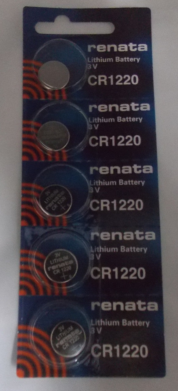 Renata CR1220 3V Lithium Coin Battery - 50 Pack FREE SHIPPING