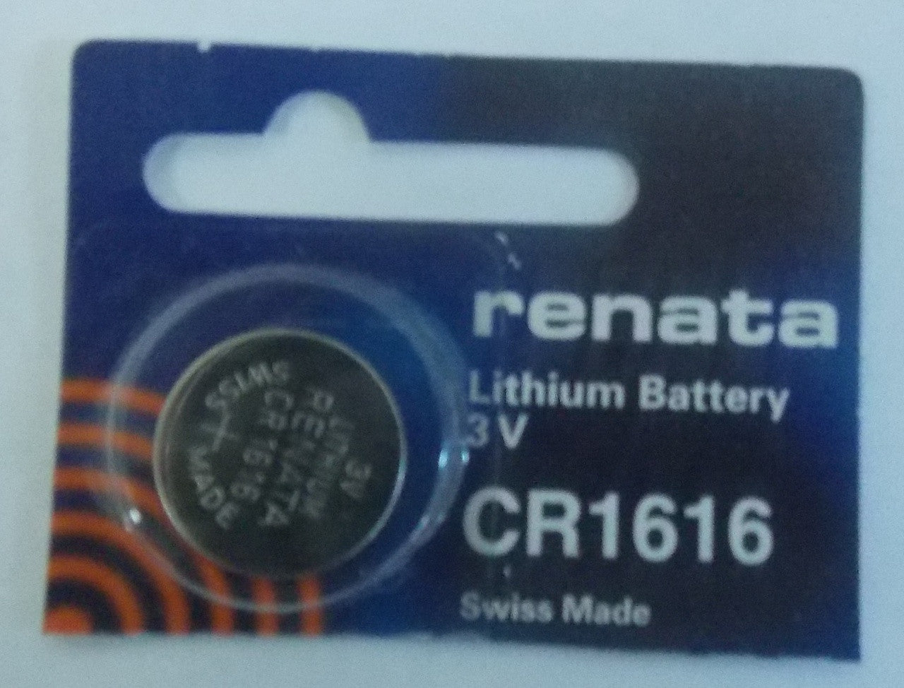 Renata CR1616 3V Lithium Coin Battery 2 Pack FREE SHIPPING