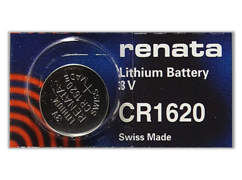 Renata CR1620 3V Lithium Coin Battery - 100 Pack FREE SHIPPING
