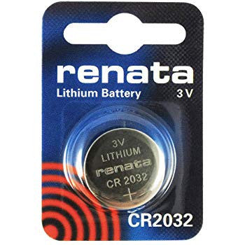 Renata CR2032 3V Lithium Coin Battery - 5 Pack FREE SHIPPING