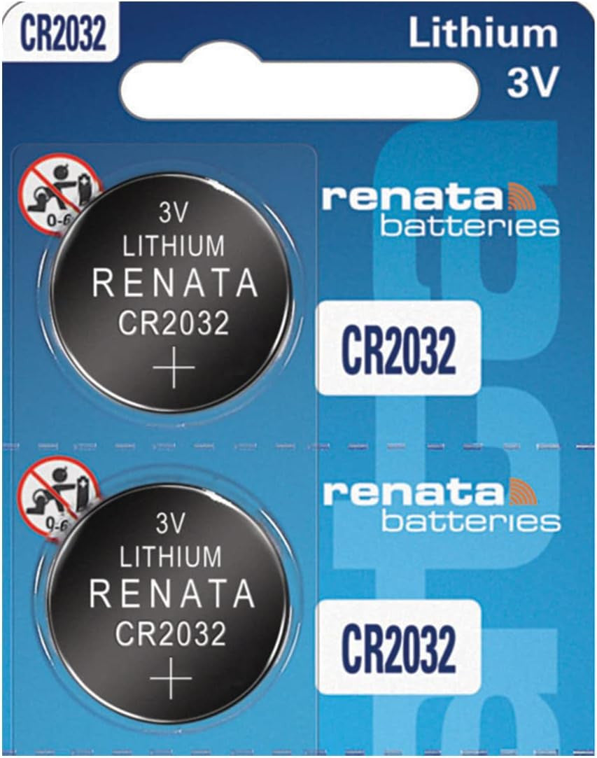 Renata CR2032 Battery - 2 Pack + FREE SHIPPING