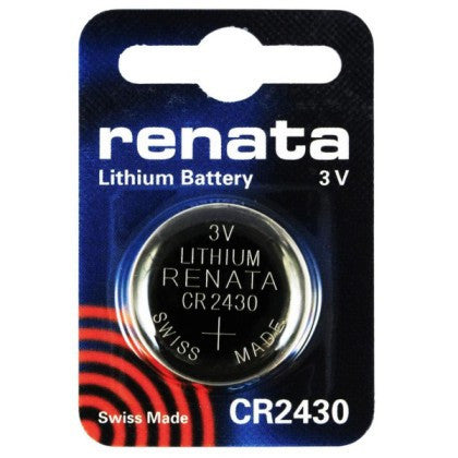 Renata CR2430 3V Lithium Coin Battery 5 Pack FREE SHIPPING