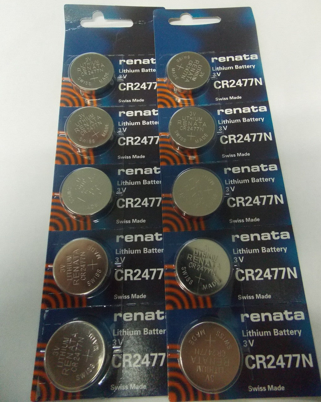 Renata CR2477N 3V Lithium Coin Battery - 10 Pack FREE SHIPPING