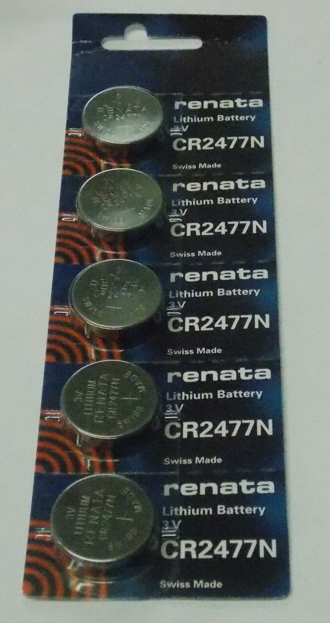 Renata CR2477N 3V Lithium Coin Battery - 5 Pack FREE SHIPPING