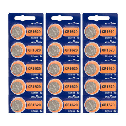 Sony Murata CR1620 Coin Battery - 15 Pack + FREE SHIPPING!