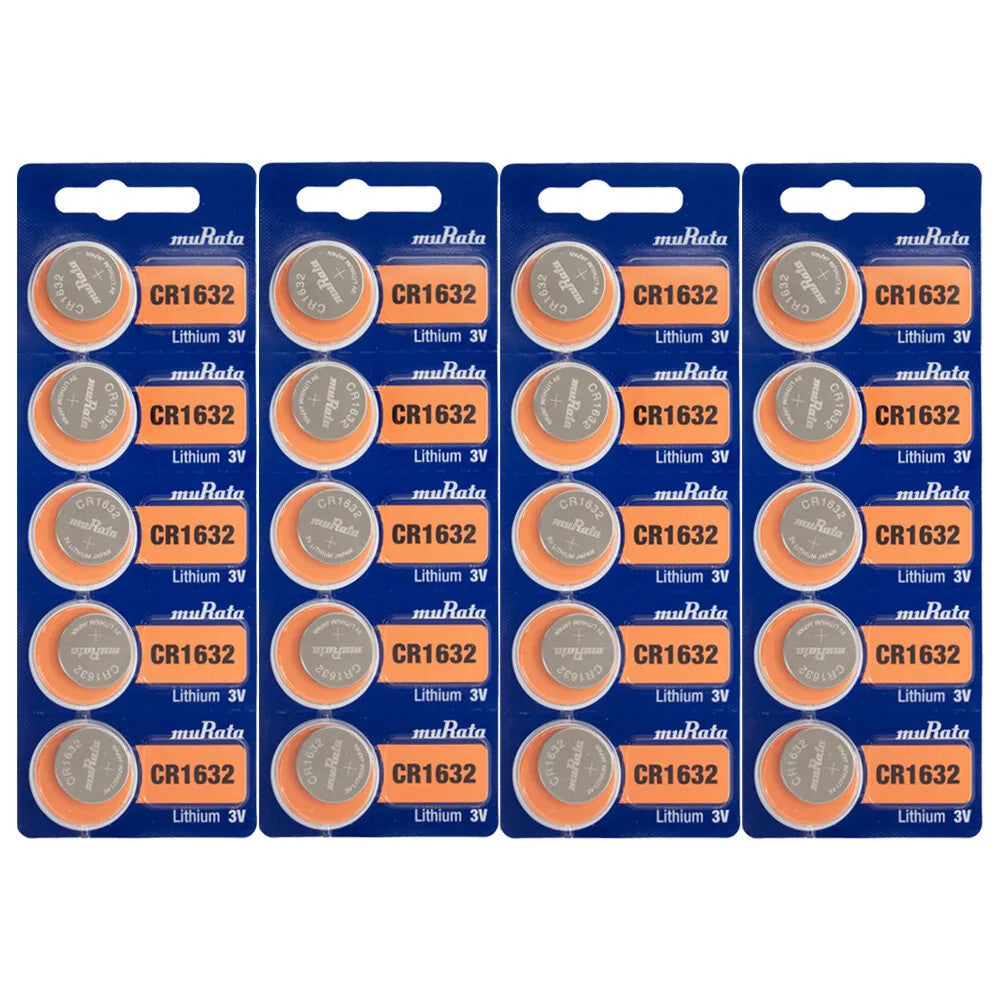 Sony Murata CR1632 3V Lithium Coin Battery - 20 Pack + FREE SHIPPING!