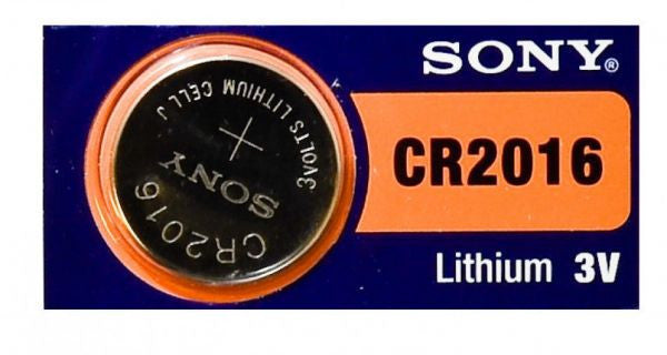 Sony Murata CR2016 3V Lithium Coin Battery - 100 Pack FREE SHIPPING