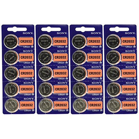 Sony Murata CR2032 3V Lithium Coin Battery - 100 Pack FREE SHIPPING
