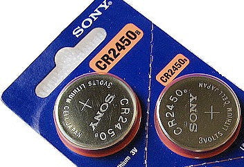 Sony Murata CR2450 3V Lithium Coin Battery - 2 Pack - FREE SHIPPING