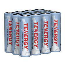 Tenergy 2500mAh AA 1.2V NiMH Rechargeable Batteries - 12 Pack + FREE SHIPPING!