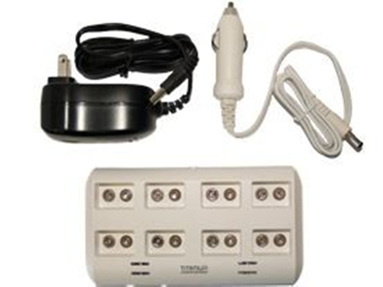 Tenergy Titanium 8 Bay Professional 9V Charger for NiMH Batteries with 8 Tenergy 9V 250mah NiMH Batteries FREE SHIPPING