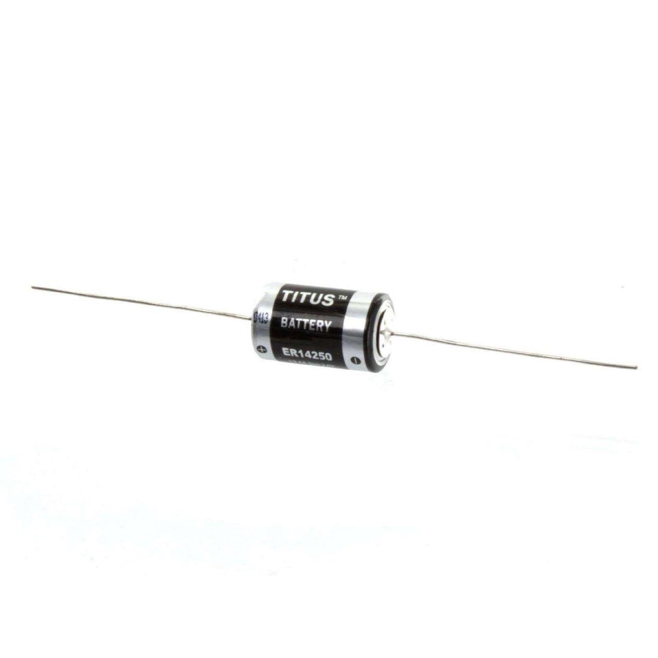 Titus 1/2 AA Size 3.6V ER14250FAX Lithium Battery with Axial Wire Leads - 4 Pack Free Shipping