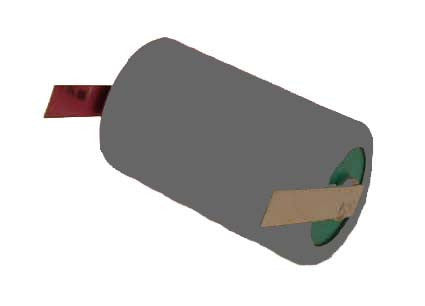 Titus 1/2 AA Size 3.6V ER14250T Lithium Battery with Solder Tabs - 1 Pack Free Shipping