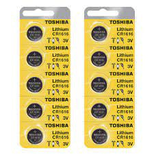 TOSHIBA Toshiba CR1616 3V Lithium Coin Battery - 10 Pack + FREE SHIPPING!