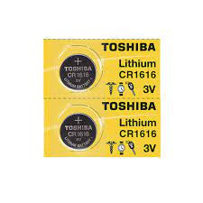 TOSHIBA Toshiba CR1616 3V Lithium Coin Battery - 2 Pack + FREE SHIPPING!