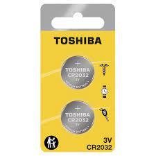 TOSHIBA Toshiba CR2032 3V Lithium Coin Battery - 2 Pack + FREE SHIPPING!