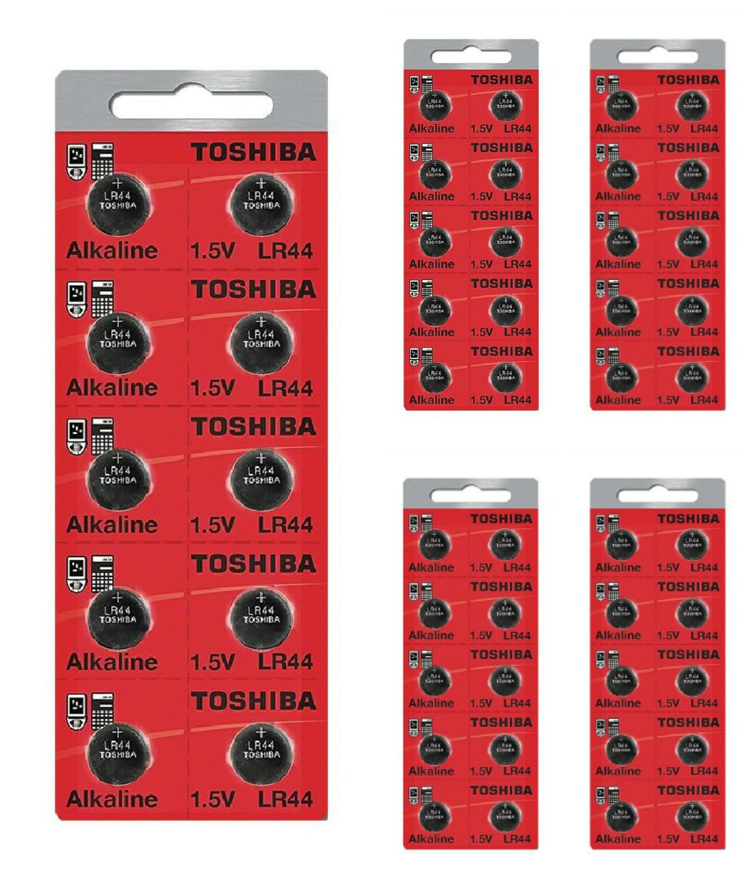TOSHIBA Toshiba LR44 - A76 Alkaline Button Battery 1.5V - 50 Pack FREE SHIPPING