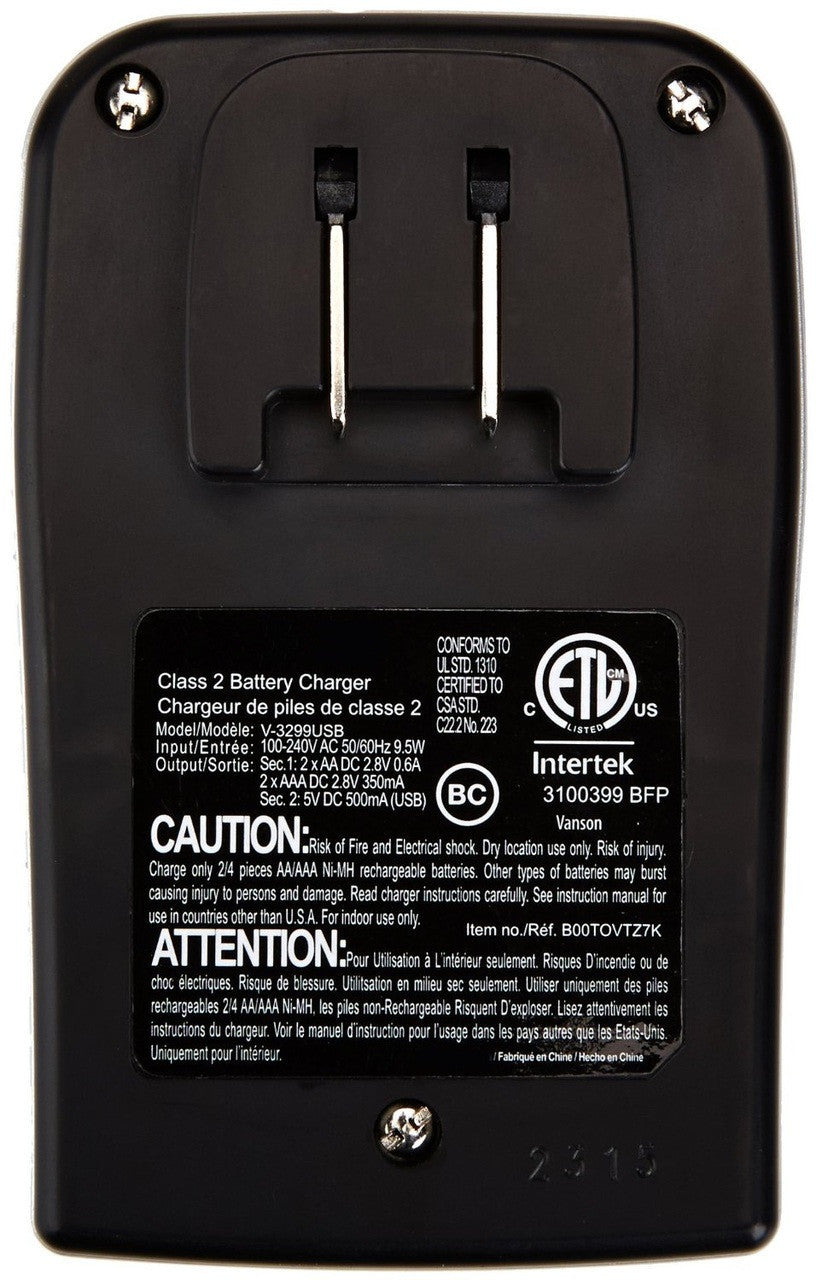 BBW Brooklyn Battery Works Ni-MH AA and AAA Battery Charger With USB Port Free Shipping