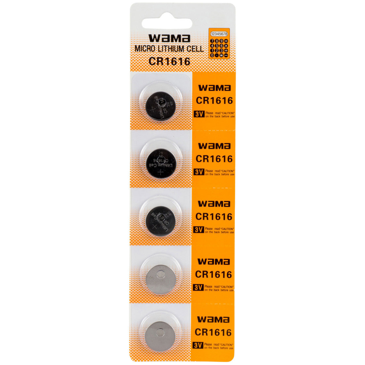 BBW CR1616 3V Lithium Coin Battery 50 Pack - FREE SHIPPING