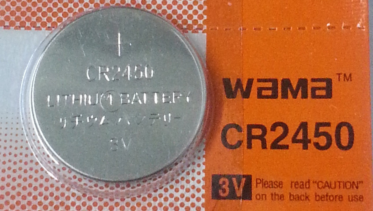 BBW CR2450 3V Lithium Coin Battery 2 Pack - FREE SHIPPING