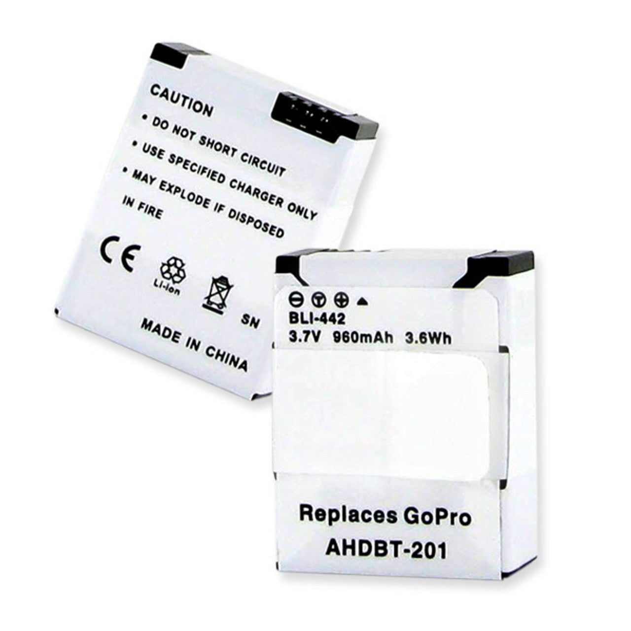 BBW GOPRO AHDBT HERO 3 3.7V 960MAH Battery Free Shipping