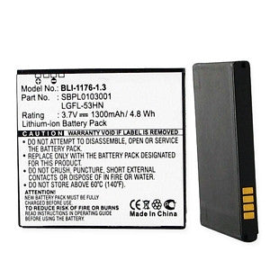 BBW LG G2X/OPTIMUS 2X LI-ION 1300mAh