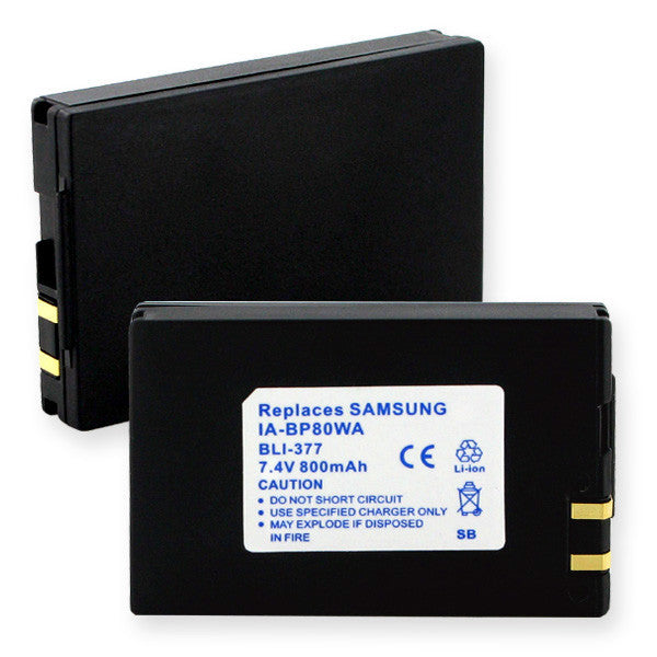 BBW SAMSUNG IA-BP80WA LI-ION 800mAh VIDEO BATTERY FREE SHIPPING