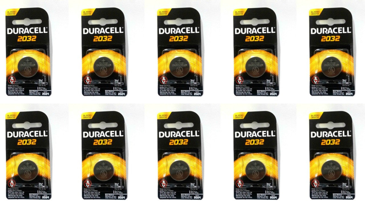 Duracell CR2032 Coin Battery - 10 Pack FREE SHIPPING