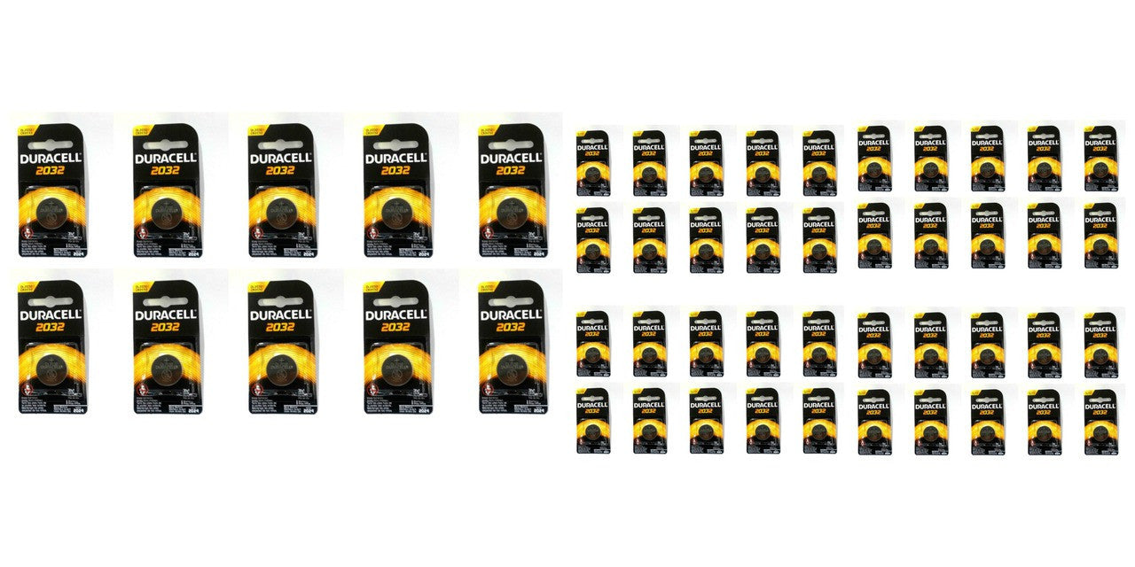  Duracell CR2032 Coin Battery - 100 Pack + FREE SHIPPING 