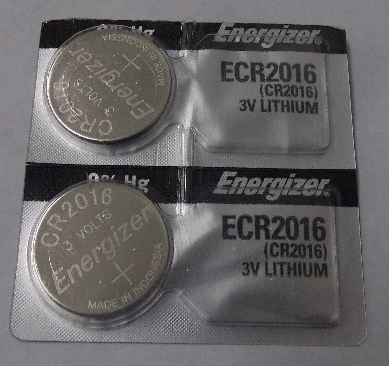 Energizer CR2016 3V Lithium Coin Battery - 2 Pack FREE SHIPPING