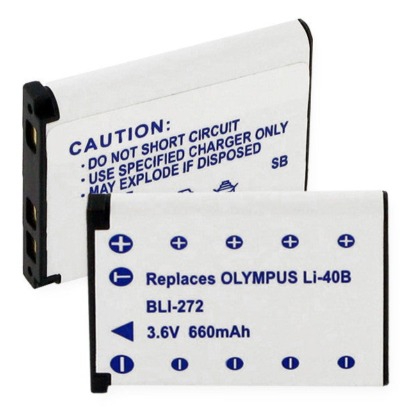 OLYMPUS Li40B LI-ION 660mAh battery FREE SHIPPING