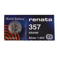 Renata 357/303 - SR44 Silver Oxide Button Battery 1.55V - 5 Pack FREE SHIPPING
