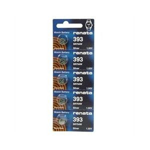 Renata 393/309 - SR754 Silver Oxide Button Battery 1.55V - 2 Pack FREE SHIPPING
