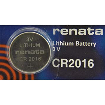 Renata CR2016 3V Lithium Coin Battery - 5 Pack FREE SHIPPING