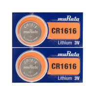 Sony Murata CR1616 3V Lithium Coin Battery - 2 Pack FREE SHIPPING
